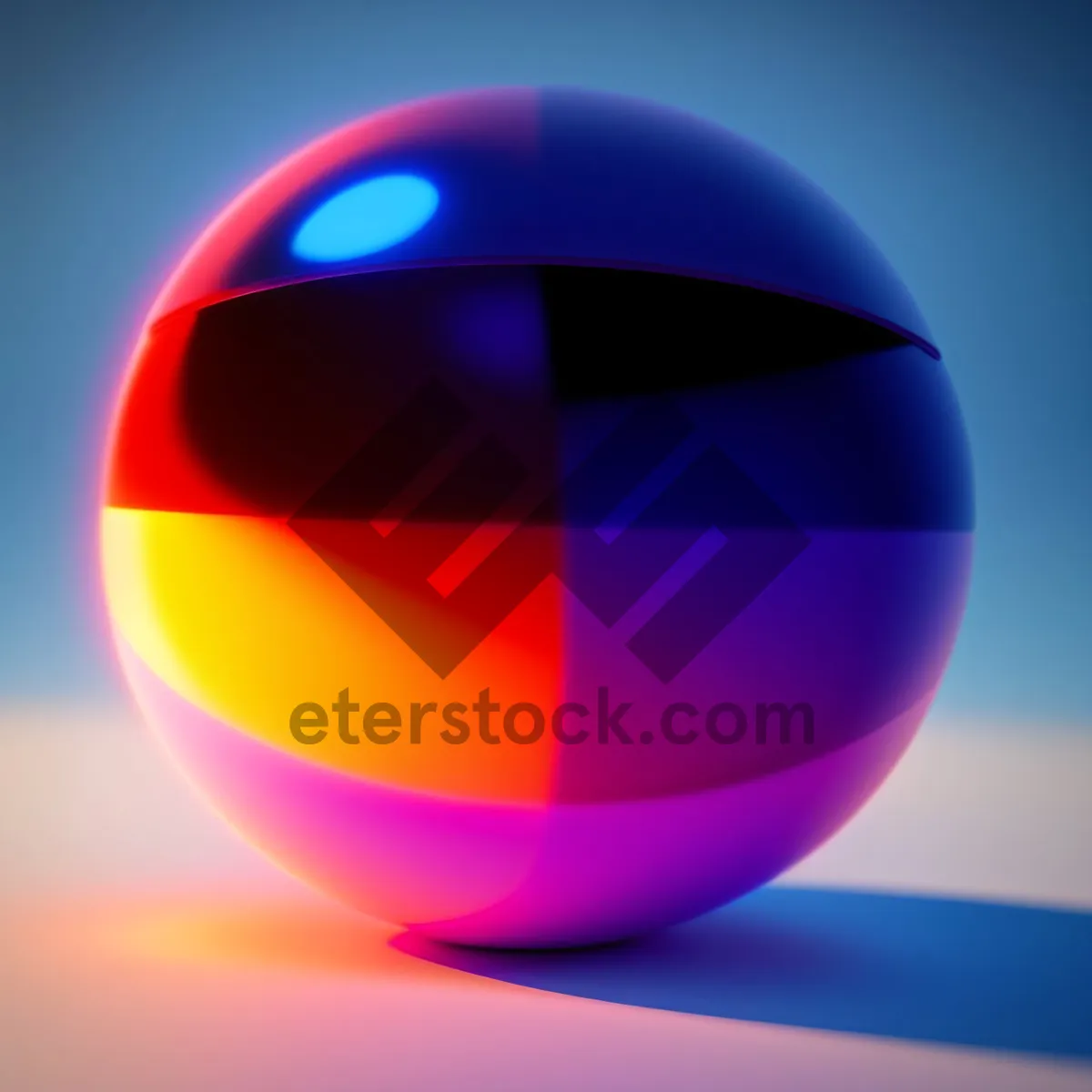 Picture of Glossy Glass Sphere Web Icon