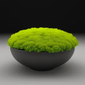 Healthy Japanese Tea Ball Among Plants