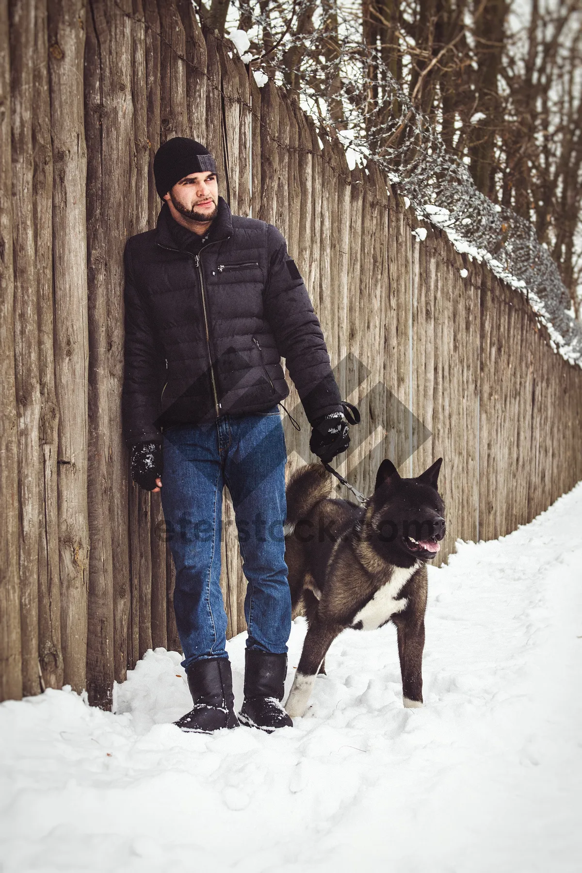 Picture of Winter Fun in the Snowy Park