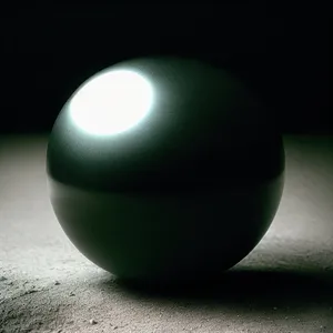Egg on Pool Table with Lamp Lighting