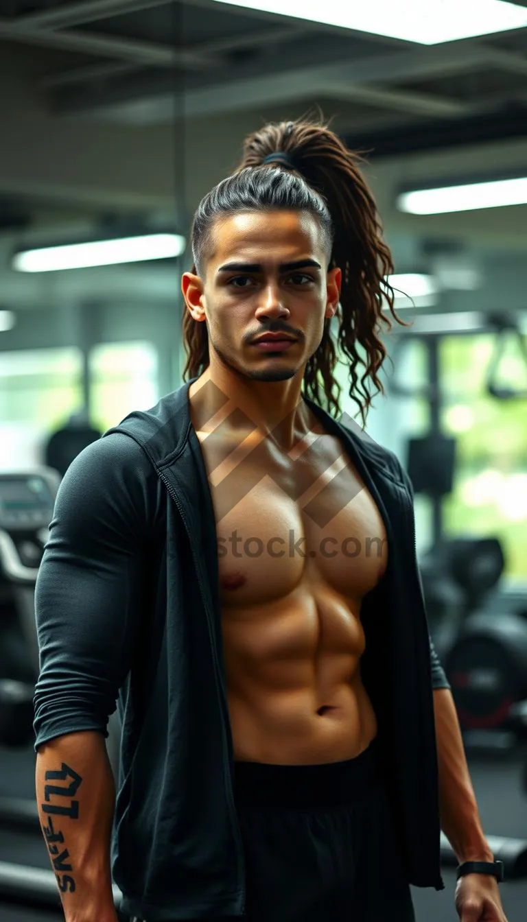 Picture of Attractive model with a happy smile pose