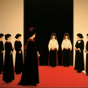 Corporate Business Team Success Silhouette in Metropolitan City