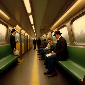 Urban Subway Train - Efficient Public Transport in Modern Cities