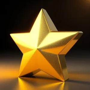 3D Pyramid star icon - innovative design