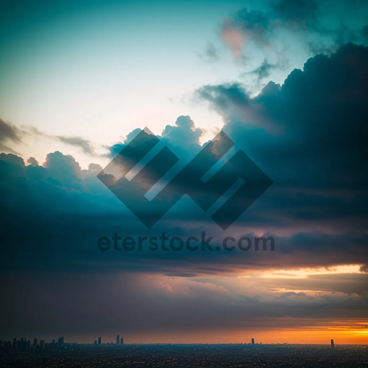 Picture of Golden Horizon: A Majestic Sunset Over the Ocean