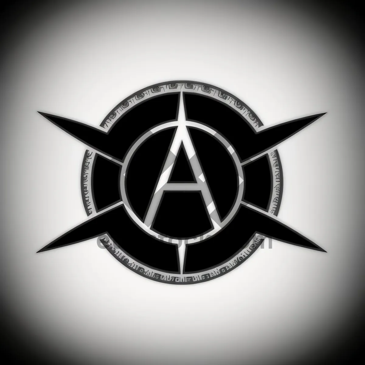 Picture of Electric Heraldry Symbol: Striking Graphic Design Icon