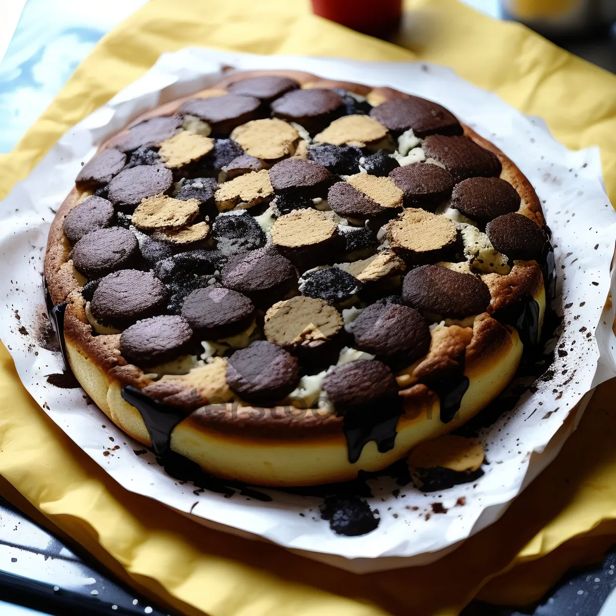 Picture of Delicious Chocolate Blueberry Gourmet Cake