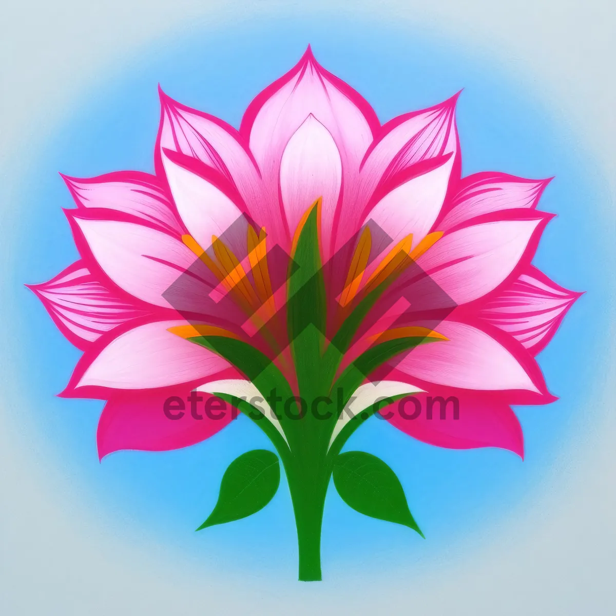 Picture of Lotus Floral Design graphic art element