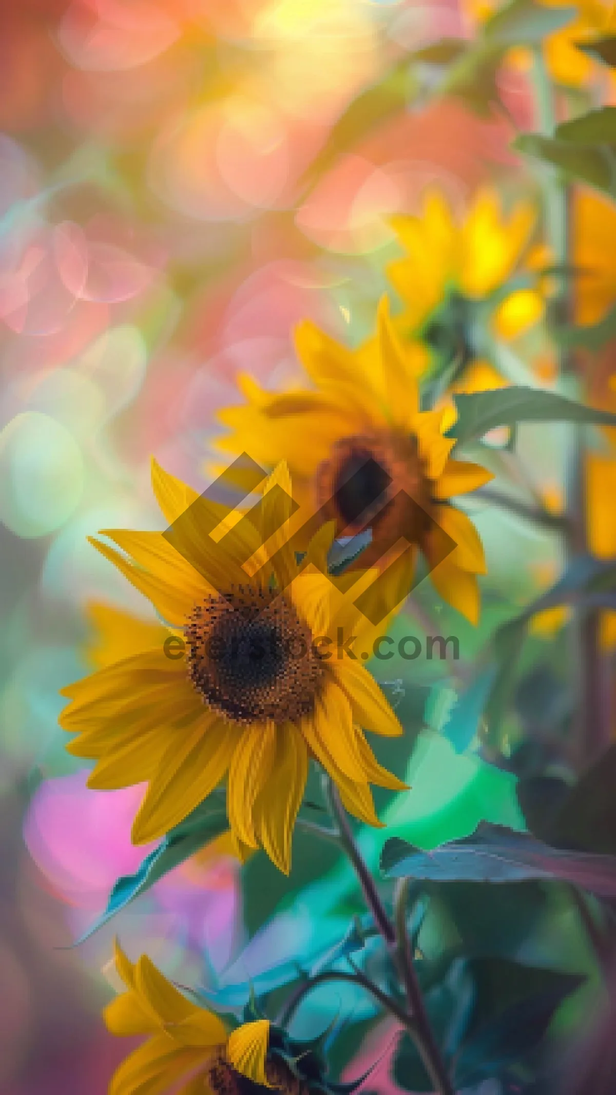 Picture of Vibrant sunflower petals under the sunlight