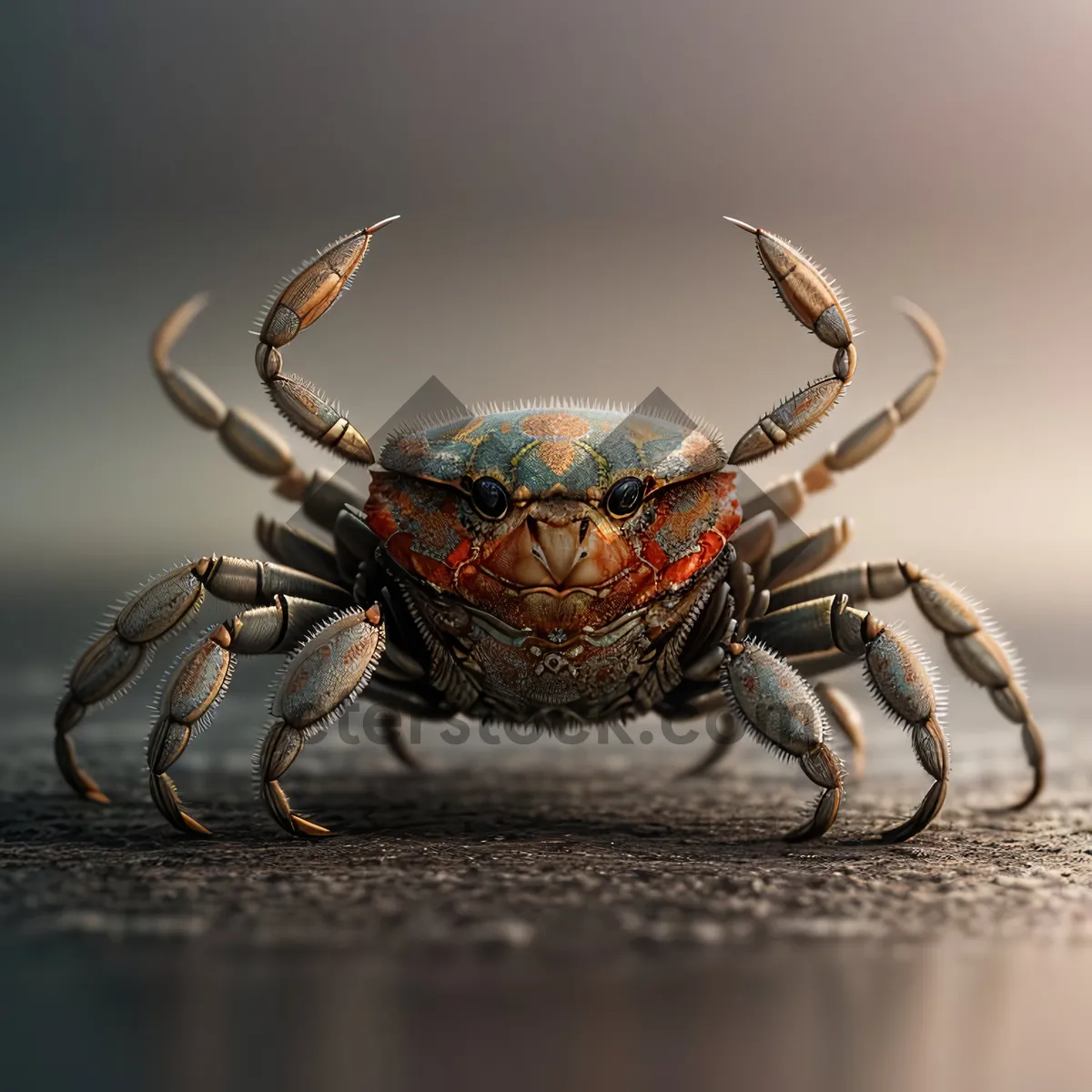 Picture of Rock Crab: Majestic Arthropod with Striking Legs