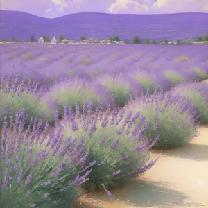 Lavender Fields: Picturesque Purple Blooms in Rural Landscapes