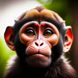 Primate Wonderland: Wild Orangutan in Jungle Nursery.