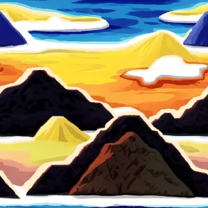 National Flag on Mountain Canvas Tent