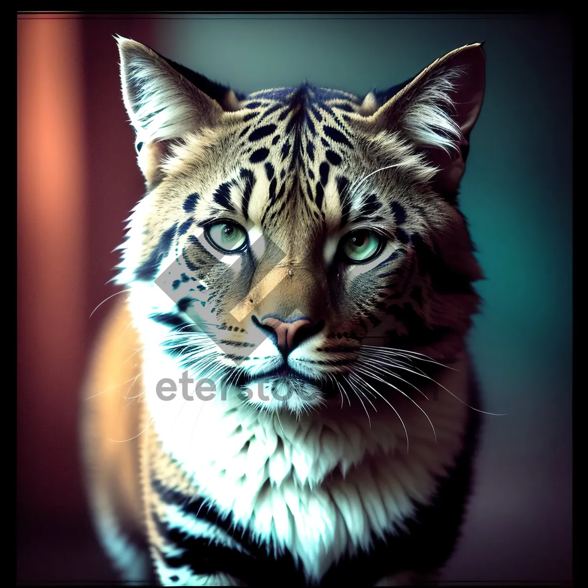 Picture of Fierce Feline: Majestic Tiger Cat in the Wild