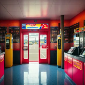 Cafeteria Cash Machine and Vending Structure