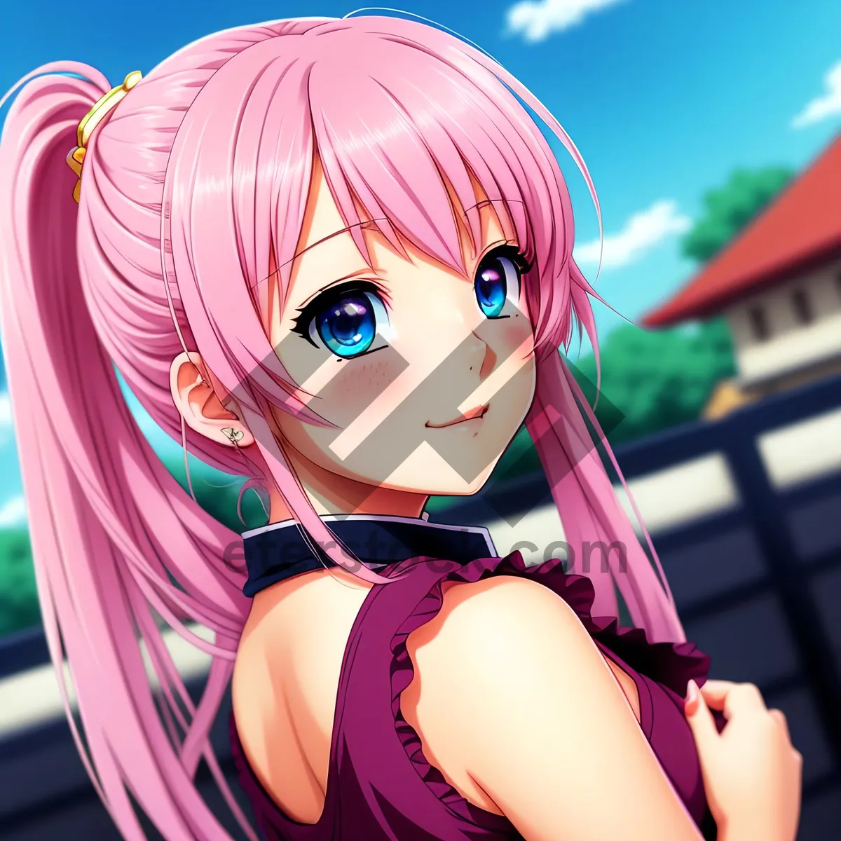 Picture of Doll-like beauty with a captivating smile