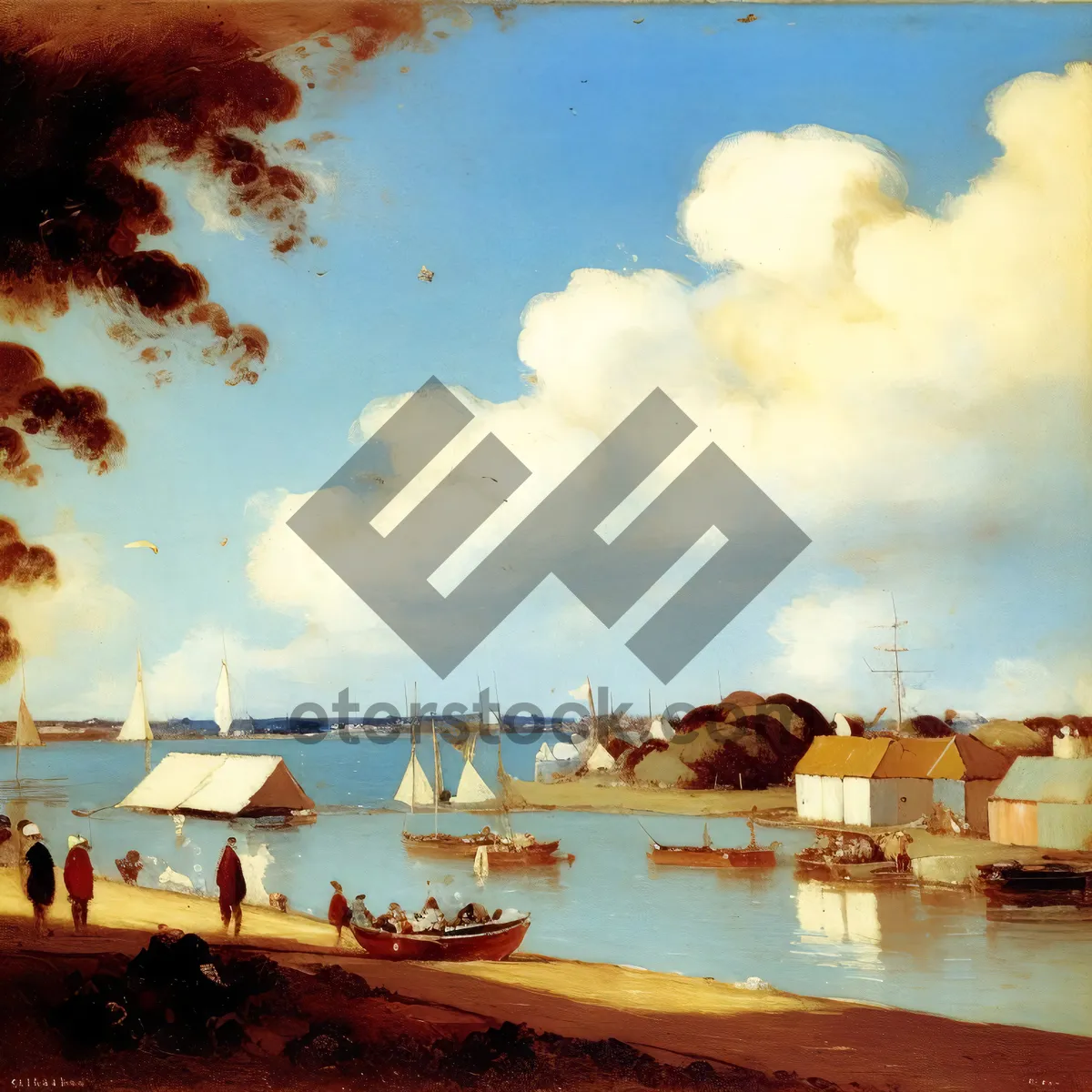 Picture of Serenity by the Seaside: Coastal Town Escape