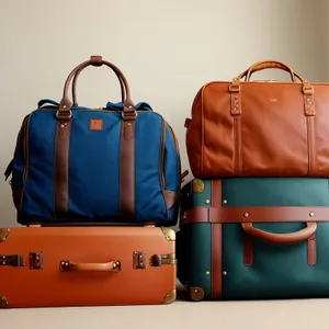 Stylish Leather Travel Bag with Elegant Handle