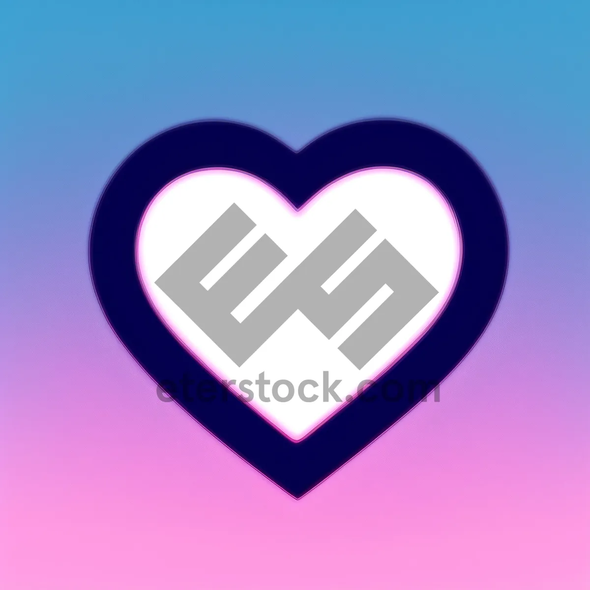 Picture of Valentine's Love: Symbolic 3D Heart Icon