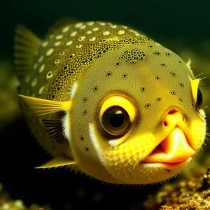 Colorful Tropical Reef Fish in Underwater Aquarium Tank