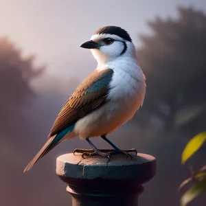 Beautiful Sparrow perched on tree branch