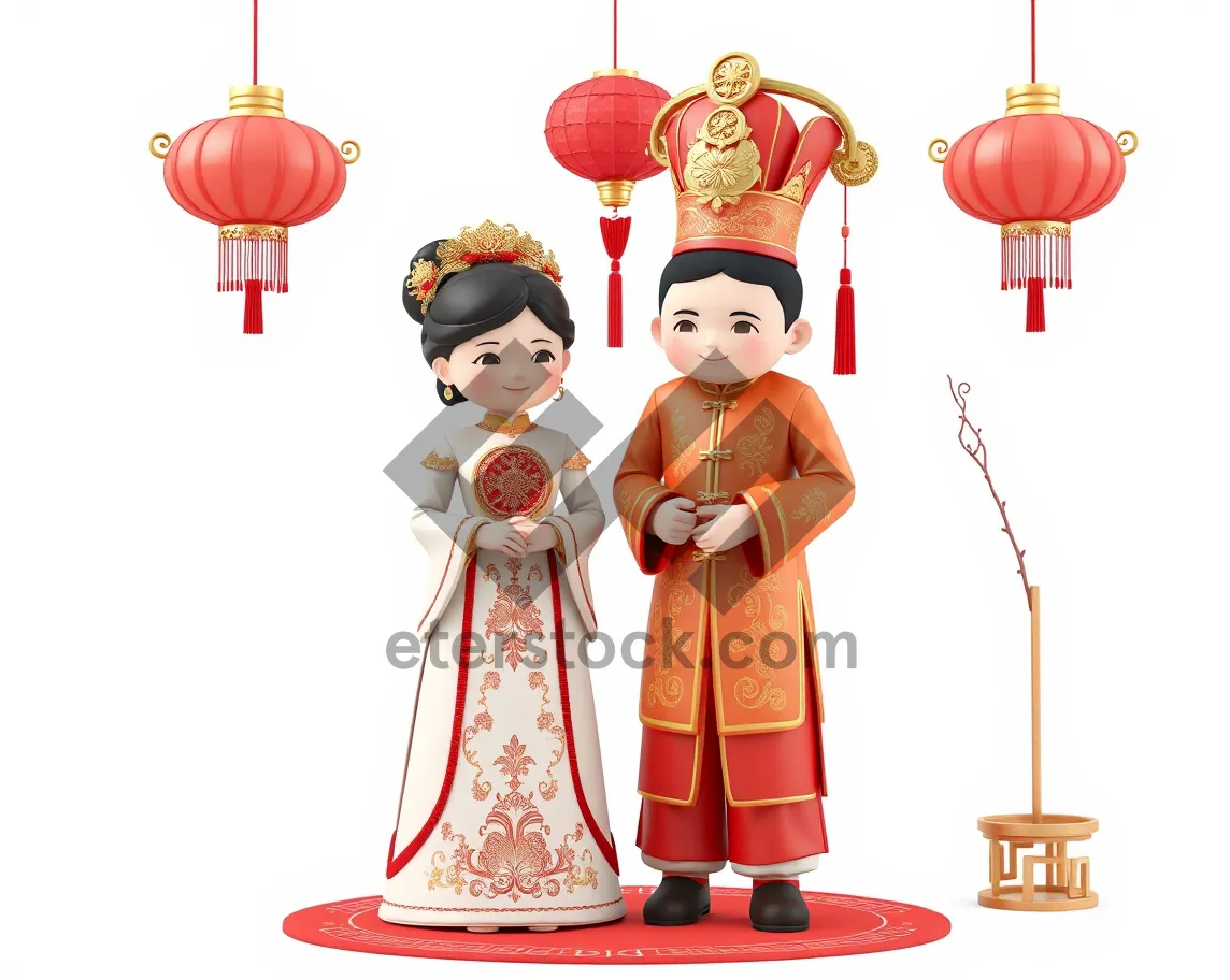 Picture of Cute Cartoon Snowman Figure for Kids Fun