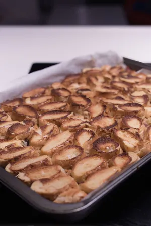 Delicious Pretzel and Brown Cracker on Plate