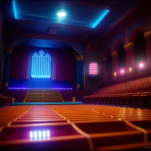 Cinematic Stage with Stunning Lighting Effects