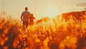 Summer Sky Field: Orange and Yellow Happiness.