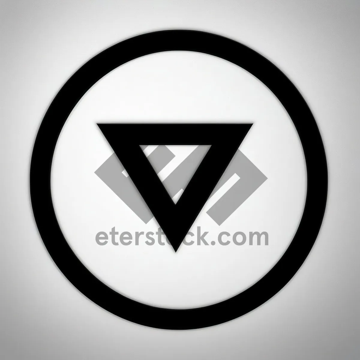 Picture of Shiny Black Circle Graphic Symbol for Web Design