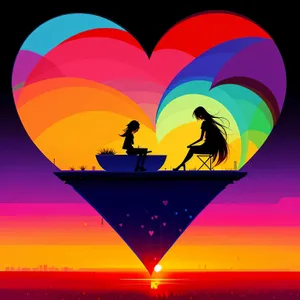 Colorful Balloon Collection: Bright Love Graphic