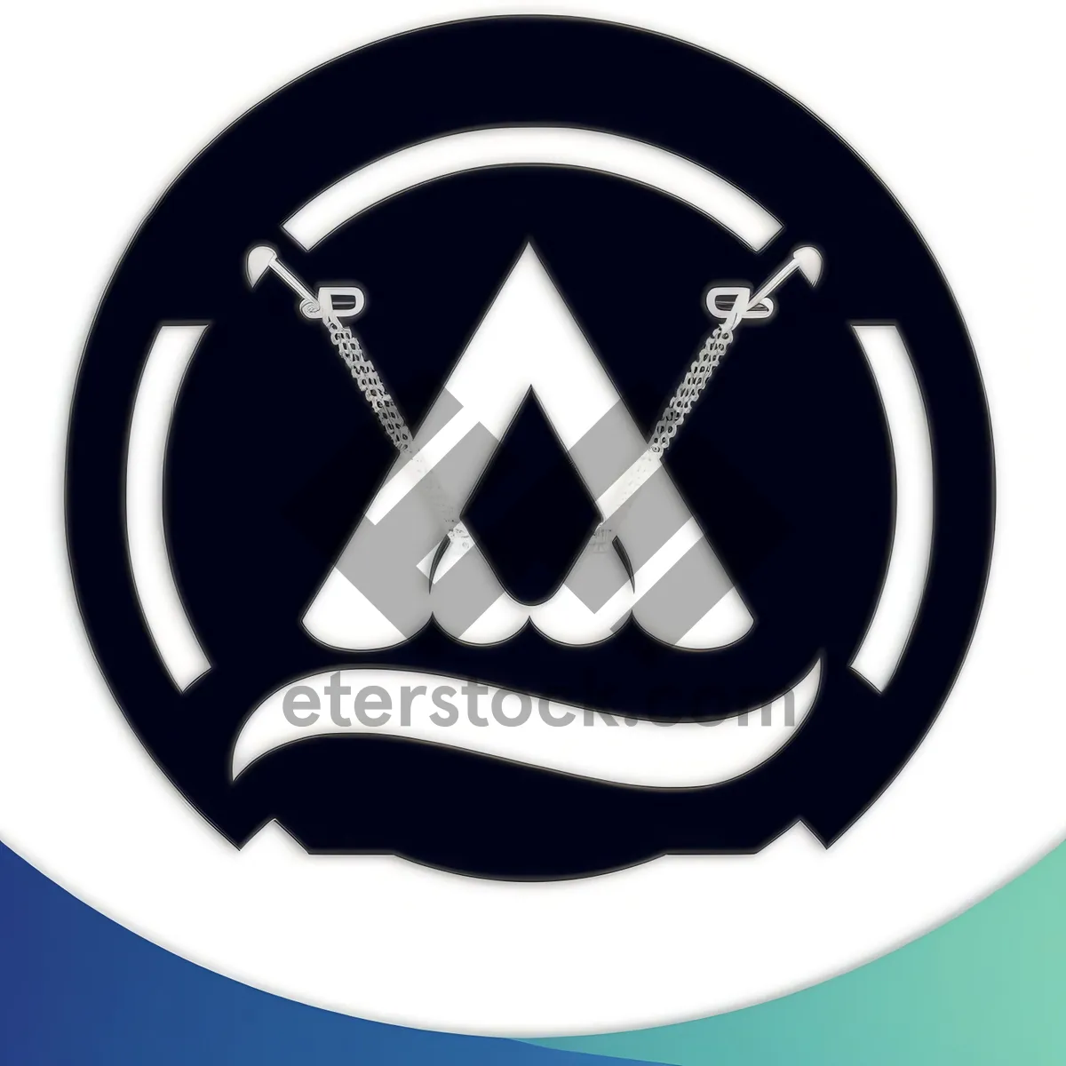 Picture of Round Poison Button - Shiny Black Web Icon