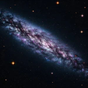 Night Sky Fantasy: Moon, Stars, Planet Wallpaper