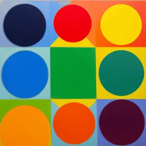 Vibrant Polka Dot Design Circle Icon