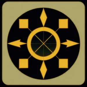 Symbolic Shield: Iconic Design Button