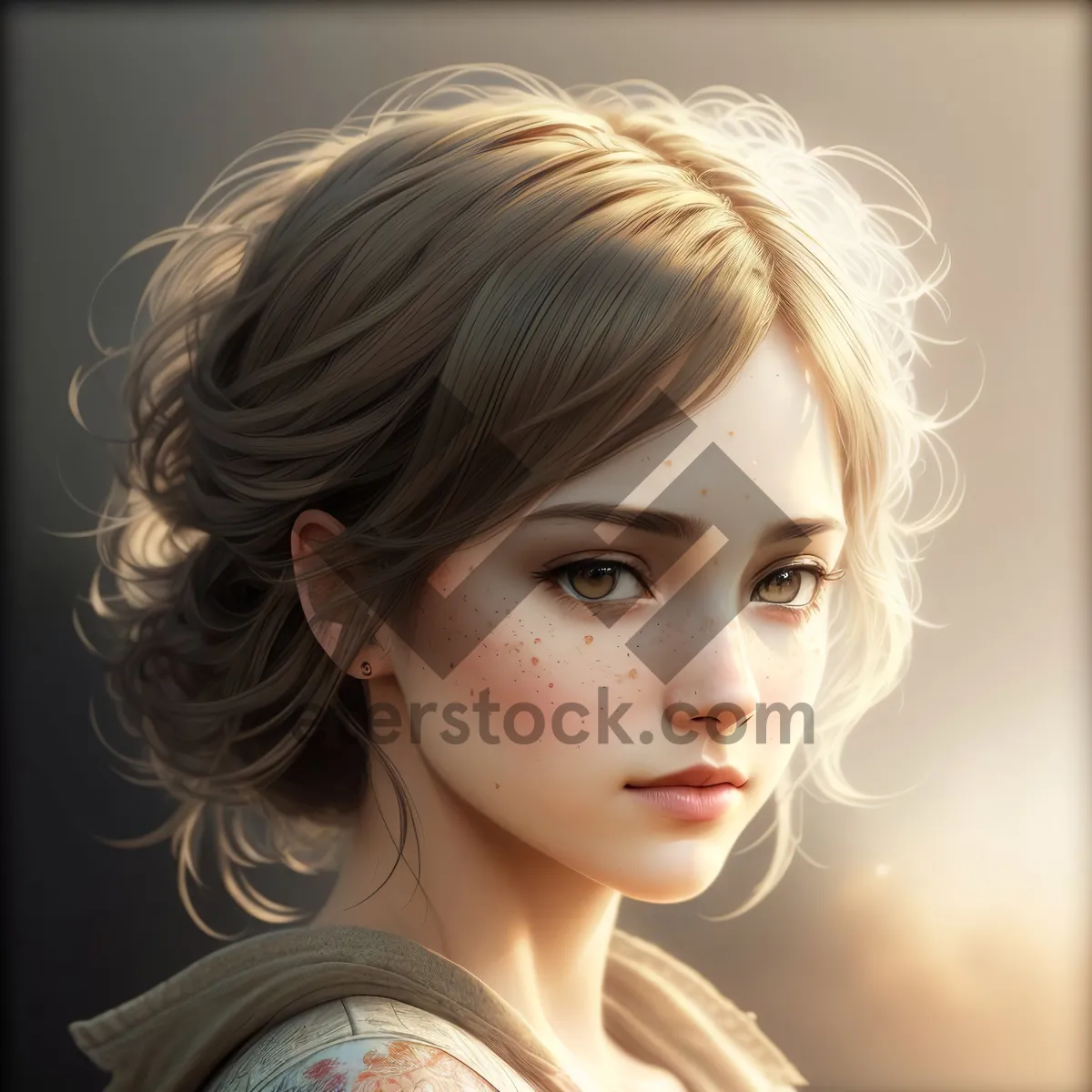 Picture of Seductive Blonde Locks and Playful Smile