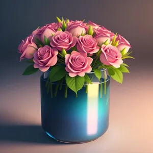 Vibrant Blooms in a Spring Vase