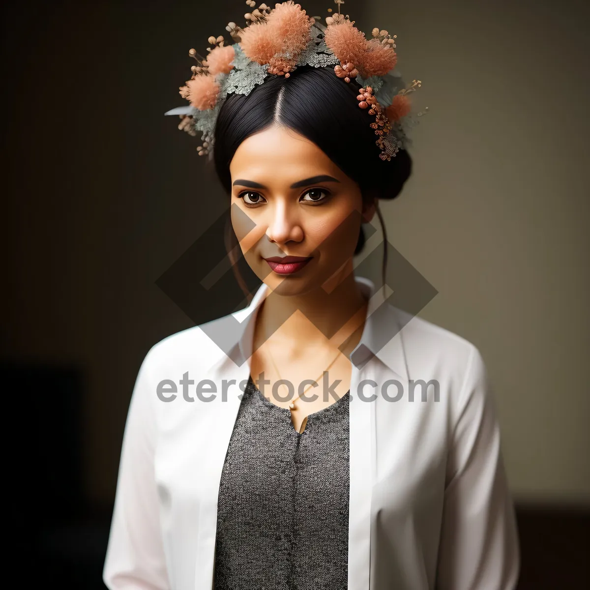 Picture of Professional businesswoman with afro hairstyle and suit