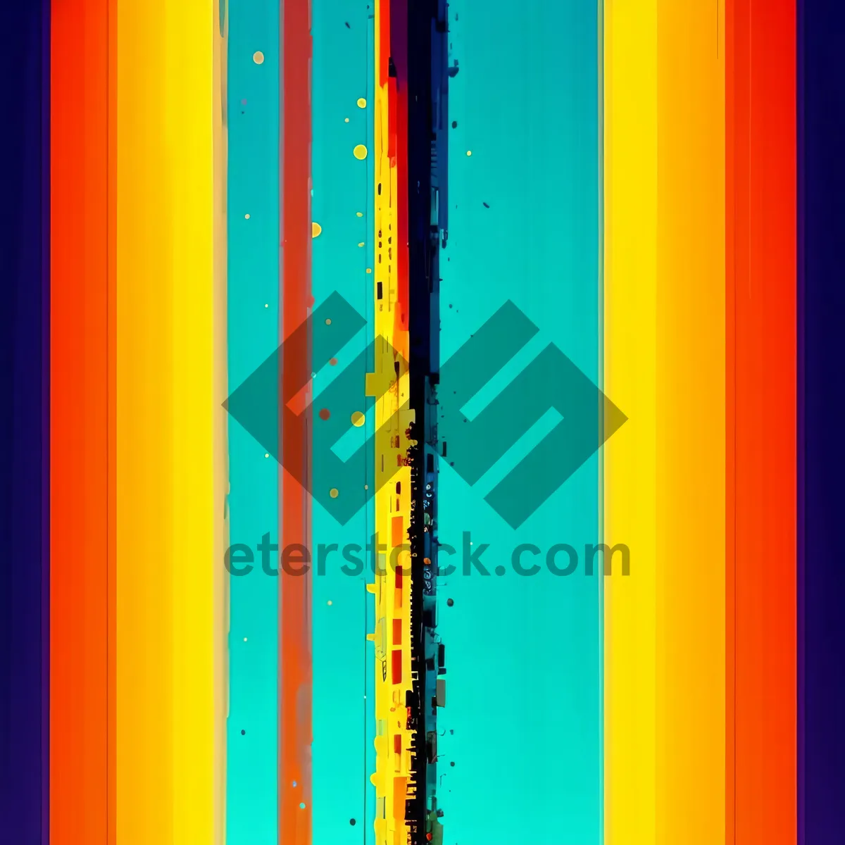 Picture of Colorful Rainbow Pencil Wallpaper
