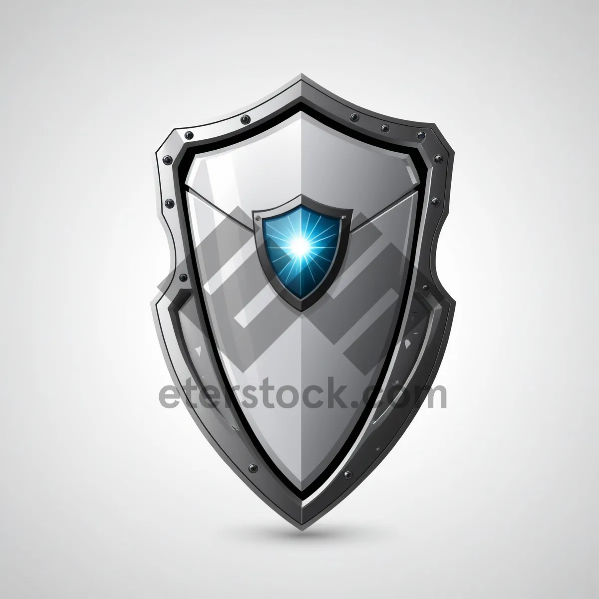 Picture of Graphic icon design of shield with heart symbol