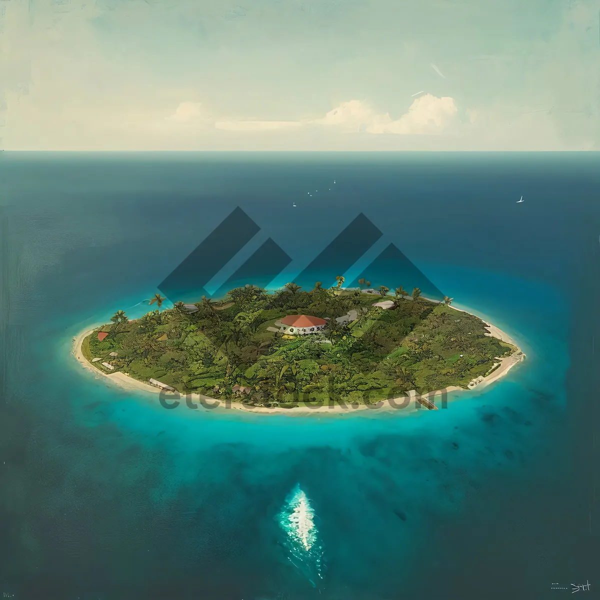 Picture of Paradise Bay: Stunning Coastal Landscape with Azure Waters