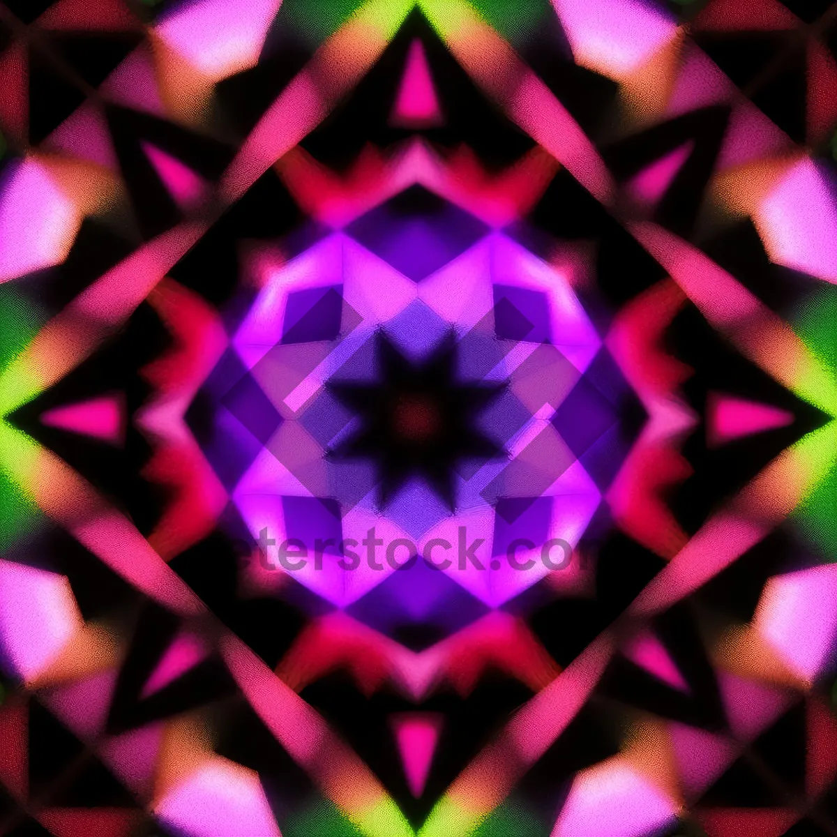 Picture of Colorful Geometric Gem: Abstract Kaleidoscope Design