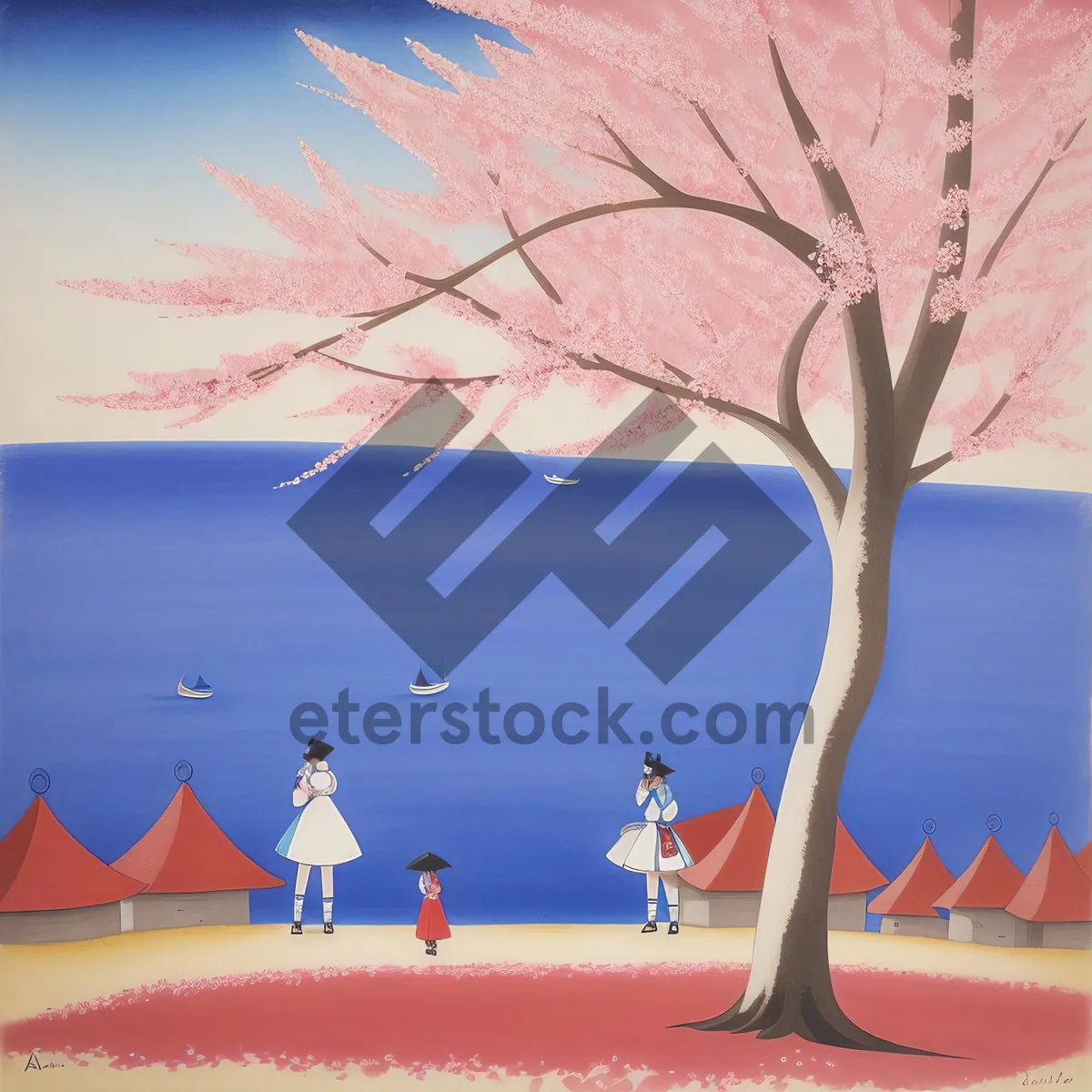 Picture of Serene Tropical Beachscape with Azure Waters