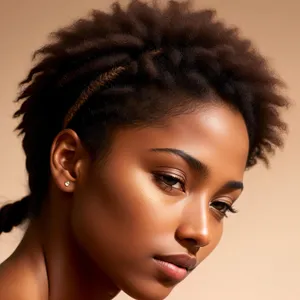 Stunning Afro Beauty with Flawless Skin and Captivating Eyes