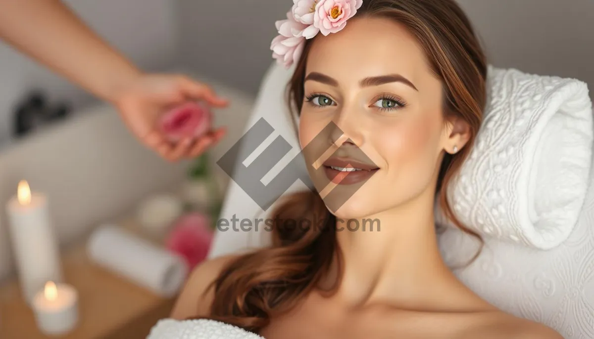 Picture of Fashion Model with Fresh, Attractive Makeup Portrait