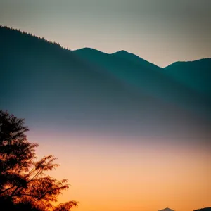 Vibrant Sunrise Over Clear Summer Sky