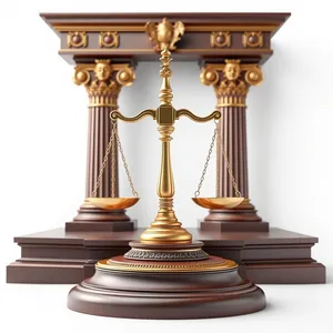 Antique Bronze Pedestal Support Structure in Gold.