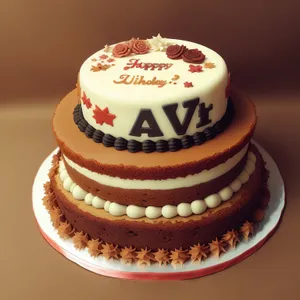 Delicious Chocolate Cream Cake with Fruit