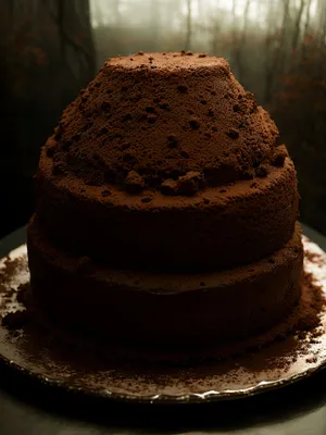 Delicious Chocolate Pastry with Fresh Wheat Crust