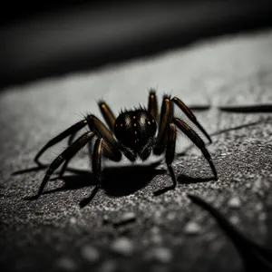 Close-up of a Black Widow Spider